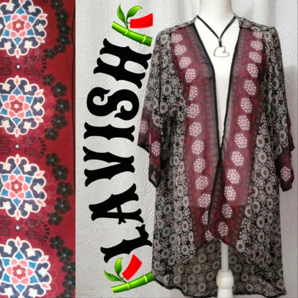 🎀Lavish Sheer Boho Kimono Jacket